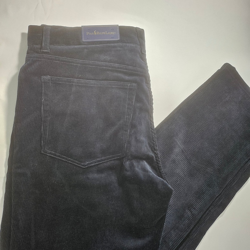 Polo Ralph Lauren Mens Millbrook Corduroy Pants Navy Blue 34x30 NWT